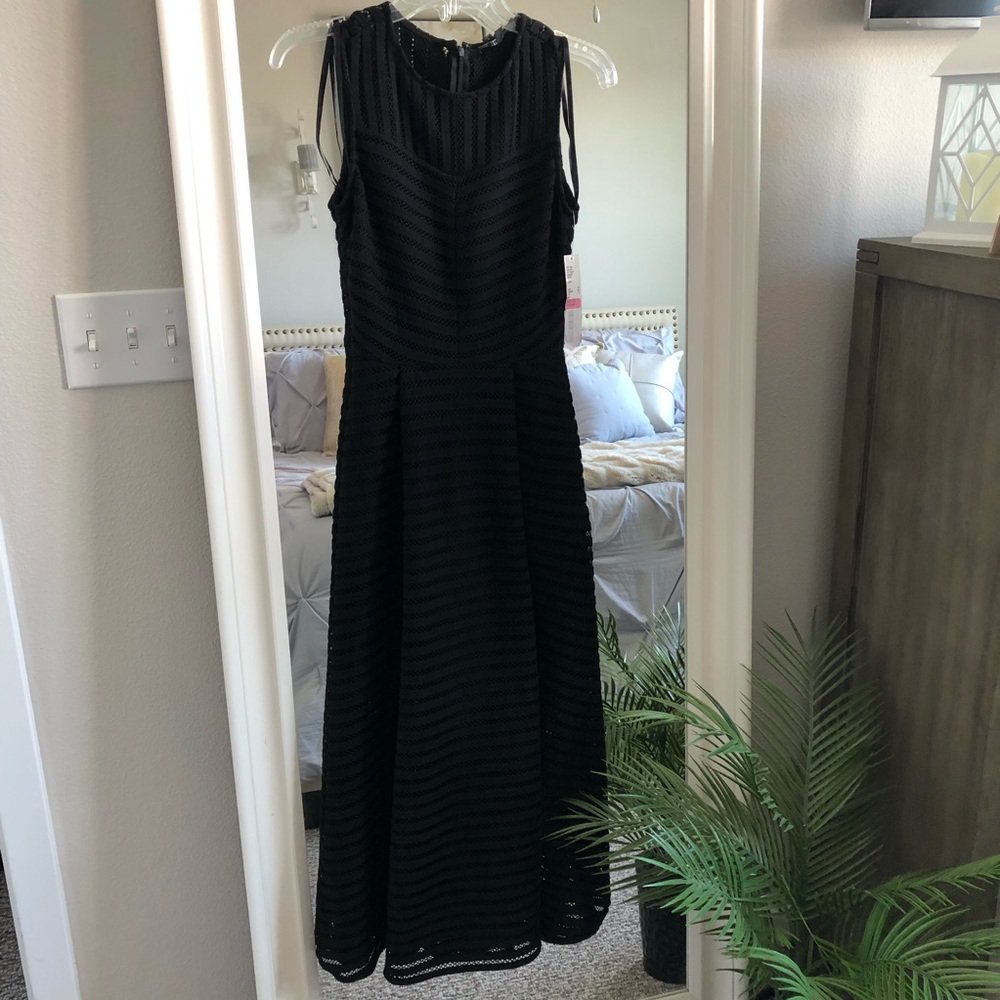 NWT!!! Gianni Bini Black See Through Lace Dress with lined slip underneath SZ 0